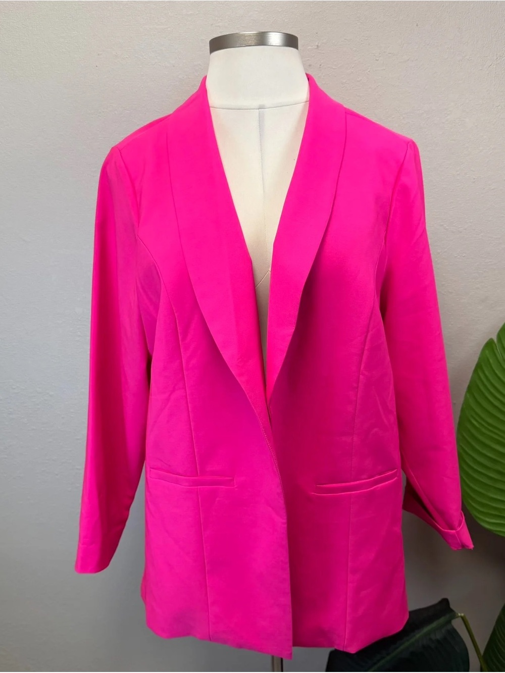 Torrid Hot Pink Open Front Blazer - Size 22/24 (3)